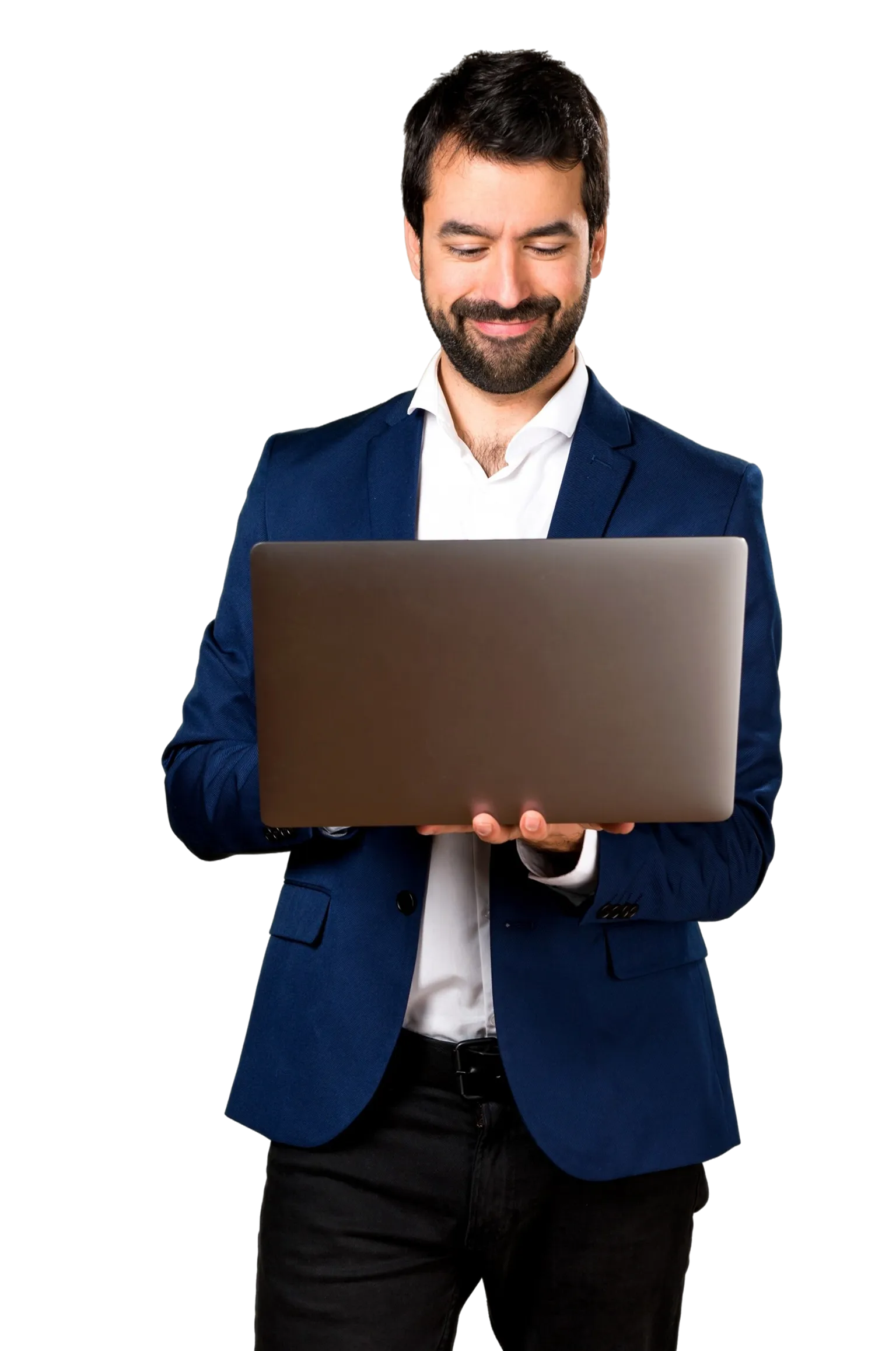 Profesional con laptop